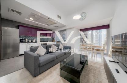 Apartment - 1 - 2 for rent in Cayan Tower - Dubai Marina - Dubai