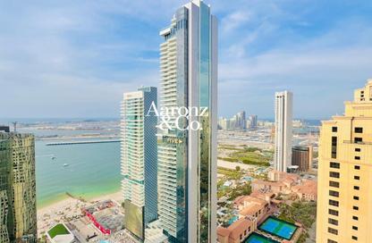Apartment - 4 Bedrooms - 5 Bathrooms for rent in Al Fattan Marine Tower - Al Fattan Marine Towers - Jumeirah Beach Residence - Dubai