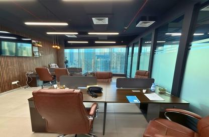 Office Space - Studio - 1 Bathroom for rent in The Prime Tower - Business Bay - Dubai