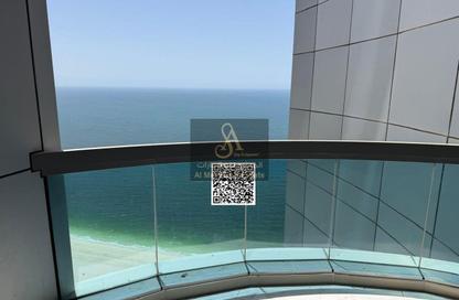 Apartment - 2 Bedrooms - 3 Bathrooms for rent in Corniche Tower - Ajman Corniche Road - Ajman