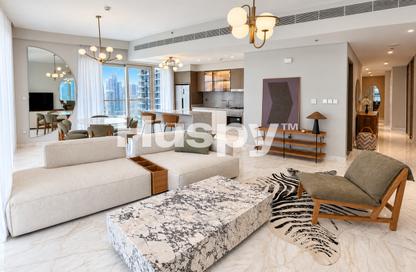 Apartment - 2 - 2 for rent in Grand Bleu Tower 1 - Grand Bleu - Emaar Beachfront - Dubai Harbour - Dubai