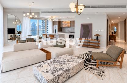 Apartment - 2 - 2 for rent in Grand Bleu Tower 1 - Grand Bleu - Emaar Beachfront - Dubai Harbour - Dubai
