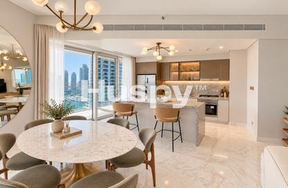 Apartment - 2 - 2 for rent in Grand Bleu Tower 1 - Grand Bleu - Emaar Beachfront - Dubai Harbour - Dubai
