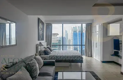 Apartment - Studio - 1 Bathroom for rent in Goldcrest Views 1 - JLT Cluster V - Jumeirah Lake Towers - Dubai