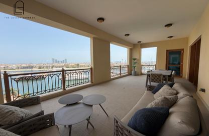 Apartment - 3 Bedrooms - 4 Bathrooms for rent in Marina Residences 6 - Marina Residences - Palm Jumeirah - Dubai