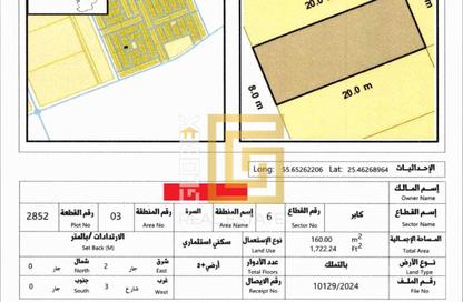 أرض - استوديو للبيع في بساتين السره - مشروع السرة السكني - أم القيوين