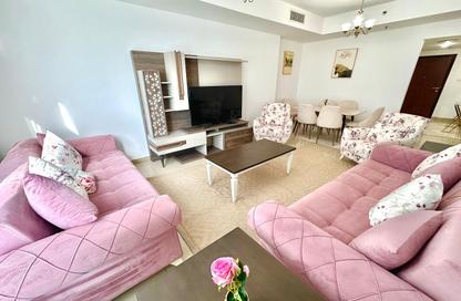 Apartment - 2 - 2 for rent in Beach Tower 2 - Al Khan Lagoon - Al Khan - Sharjah