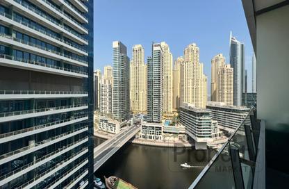 Apartment - Studio - 1 for rent in Silverene Tower B - Silverene - Dubai Marina - Dubai