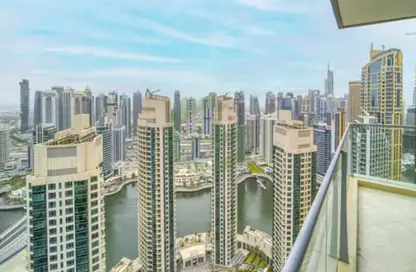Apartment - 3 Bedrooms - 4 Bathrooms for rent in Trident Grand Residence - Dubai Marina - Dubai