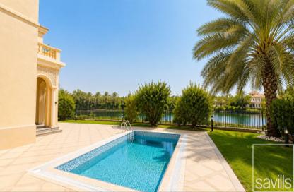 Villa - 4 - 5 for rent in Entertainment Foyer - Mediterranean Clusters - Jumeirah Islands - Dubai