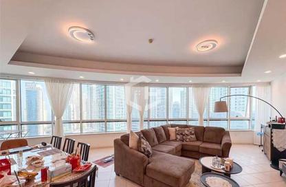 Apartment - 4 Bedrooms - 4 Bathrooms for rent in Horizon Tower - Dubai Marina - Dubai