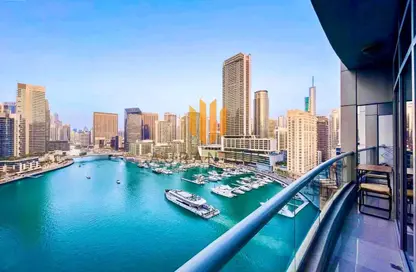 شقة - 2 غرف نوم - 3 حمامات للايجار في رصيف المينا - مارينا وارف - دبي مارينا - دبي