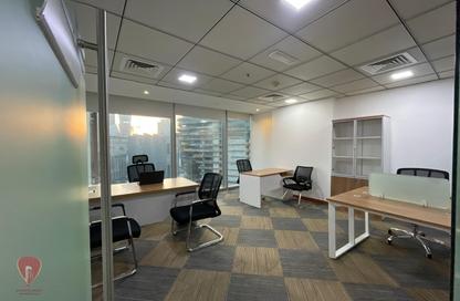 Office Space - Studio - 1 Bathroom for rent in The Binary Tower - Business Bay - Dubai