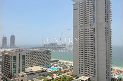 Apartment - 3 Bedrooms - 4 Bathrooms for rent in Al Fattan Marine Towers - Jumeirah Beach Residence - Dubai