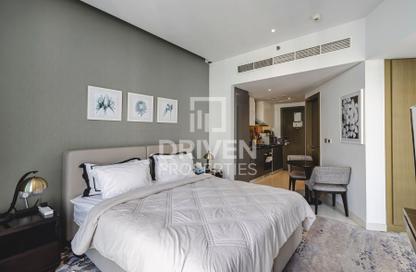 Apartment - Studio - 1 Bathroom for rent in Damac Maison Prive A - Damac Maison Prive - Business Bay - Dubai