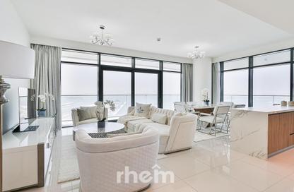 Apartment - 3 - 3 for rent in Beach Vista Tower 2 - Beach Vista - Emaar Beachfront - Dubai Harbour - Dubai