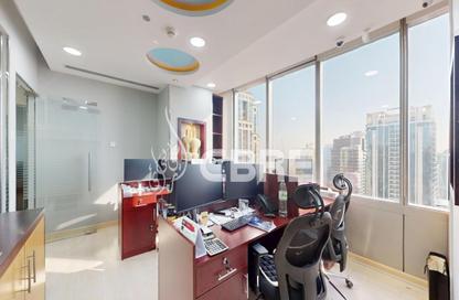 Office Space - Studio - 1 Bathroom for rent in Almas Tower - Jumeirah Lake Towers - Dubai