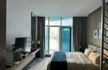 Apartment - Studio - 1 Bathroom for rent in Damac Maison Prive B - Damac Maison Prive - Business Bay - Dubai