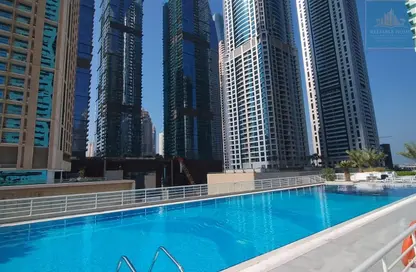 شقة - غرفة نوم - 2 حمامات للايجار في برج ماج 218 - دبي مارينا - دبي