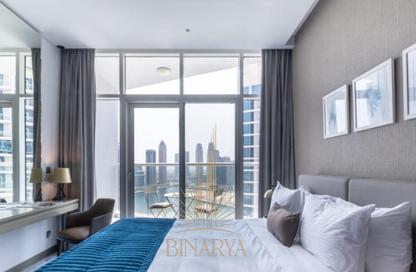 Apartment - Studio - 1 Bathroom for rent in Damac Maison Prive A - Damac Maison Prive - Business Bay - Dubai