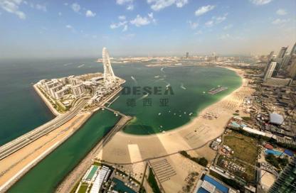 Apartment - 3 - 4 for rent in Jumeirah Gate Tower 2 - The Address Jumeirah Resort and Spa - Jumeirah Beach Residence - Dubai