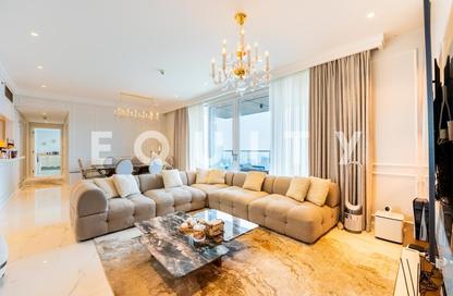 Apartment - 3 Bedrooms - 4 Bathrooms for rent in Boulevard Point - Downtown Dubai - Dubai