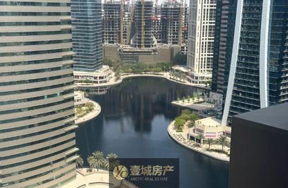 شقة - غرفة نوم - 2 حمامات للايجار في برج Green Lakess 2 - ابراج جرين ليك - (JLT) مجمع S - أبراج بحيرات الجميرا - دبي