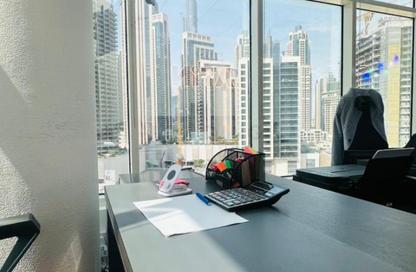 Business Centre - Studio - 1 Bathroom for rent in Clover Bay Tower - Business Bay - Dubai