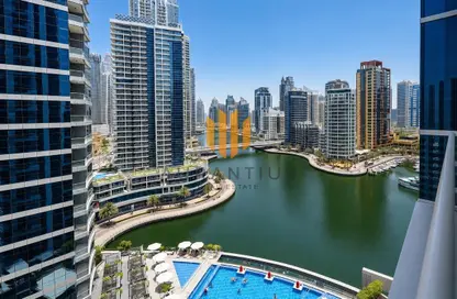 Apartment - 1 Bedroom - 2 Bathrooms for rent in Bay Central Tower Central - Bay Central - Dubai Marina - Dubai