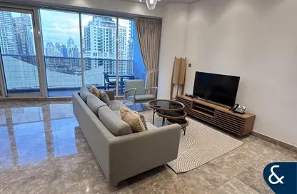 شقة - غرفة نوم - 2 حمامات للايجار في شقق أورا هاربور السكنية والفندقية - دبي مارينا - دبي