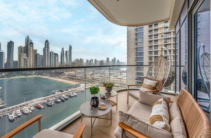 Apartment - 4 Bedrooms - 3 Bathrooms for rent in Marina Vista Tower 2 - Marina Vista - EMAAR Beachfront - Dubai Harbour - Dubai