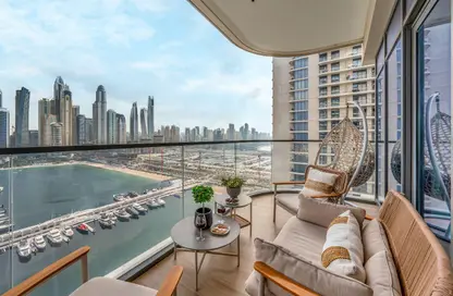 شقة - 4 غرف نوم - 3 حمامات للايجار في برج Marina Vista 2 - مارينا فيستا - إعمار بيتشفرونت - دبي هاربور - دبي