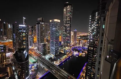 شقة - 3 غرف نوم - 5 حمامات للايجار في رصيف المينا - مارينا وارف - دبي مارينا - دبي