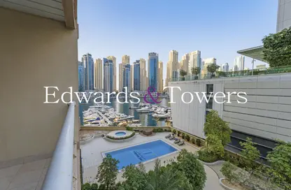 شقة - 2 غرف نوم - 3 حمامات للايجار في شراع المارينا - دبي مارينا - دبي