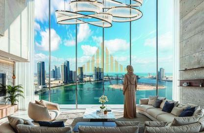 Apartment - 2 - 3 for sale in Al Ghaf Tower - Al Khan - Sharjah