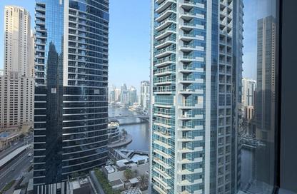 Apartment - Studio - 1 Bathroom for rent in Bay Central Tower Central - Bay Central - Dubai Marina - Dubai