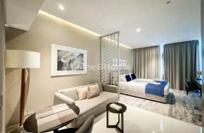 Apartment - Studio - 1 Bathroom for rent in Damac Maison Prive A - Damac Maison Prive - Business Bay - Dubai