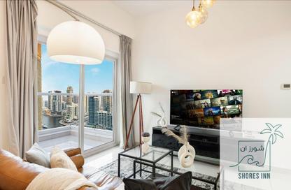 Apartment - 1 Bedroom - 2 Bathrooms for rent in Continental Tower - Dubai Marina - Dubai
