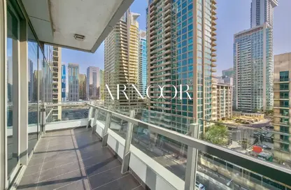 شقة - غرفة نوم - 2 حمامات للايجار في A برج سيلفرين - سيلفيرين - دبي مارينا - دبي