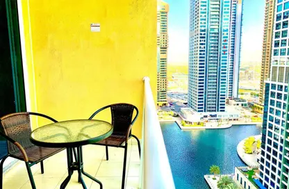 Apartment - Studio - 1 Bathroom for rent in Lake View Tower - JLT Cluster B - Jumeirah Lake Towers - Dubai