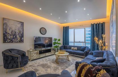 Apartment - 2 Bedrooms - 3 Bathrooms for rent in Beach Tower 1 - Al Khan Lagoon - Al Khan - Sharjah