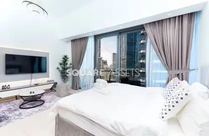 Apartment - Studio - 1 Bathroom for rent in Silverene Tower B - Silverene - Dubai Marina - Dubai