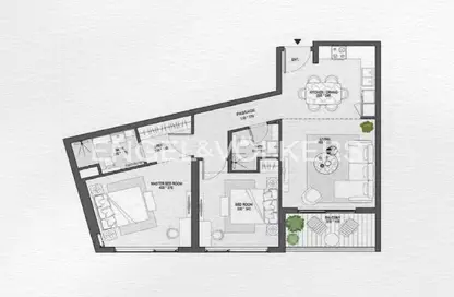 شقة - 2 غرف نوم - 2 حمامات للبيع في مونتاج - الجداف - دبي