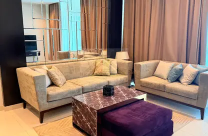 شقة - غرفة نوم - 2 حمامات للايجار في برج أبر كريست - وسط مدينة دبي - دبي