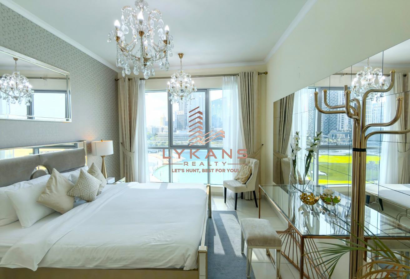 Burj Khalifa & Dubai Fountain View | Furnished photo 6