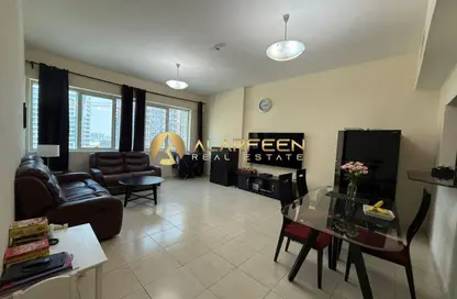 شقة - غرفة نوم - 2 حمامات للايجار في أوليمبك بارك 4 - أبراج اولمبيك بارك - مدينة دبي الرياضية - دبي