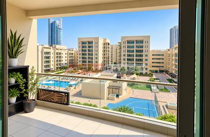 Apartment - 2 - 2 for rent in Al Dhafra 1 - Al Dhafra - Greens - Dubai