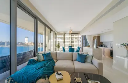 Apartment - 3 Bedrooms - 4 Bathrooms for rent in Beach Isle Tower 2 - Beach Isle - Emaar Beachfront - Dubai Harbour - Dubai