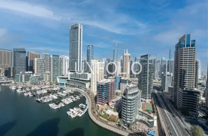 شقة - 3 غرف نوم - 3 حمامات للايجار في رصيف المارينا 2 - مارينا وارف - دبي مارينا - دبي