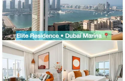 Apartment - 1 Bedroom - 1 Bathroom for rent in Elite Residence - Dubai Marina - Dubai